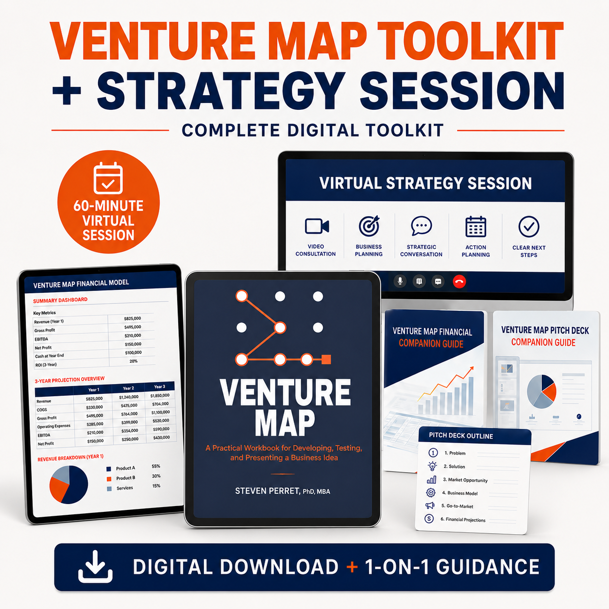 Venture Map Toolkit plus a 60-minute virtual strategy session